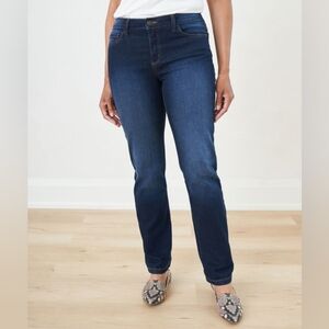 💠CLEO Petites Straight Leg Jeans Dark Wash Denim Classic 5-Pocket 4P